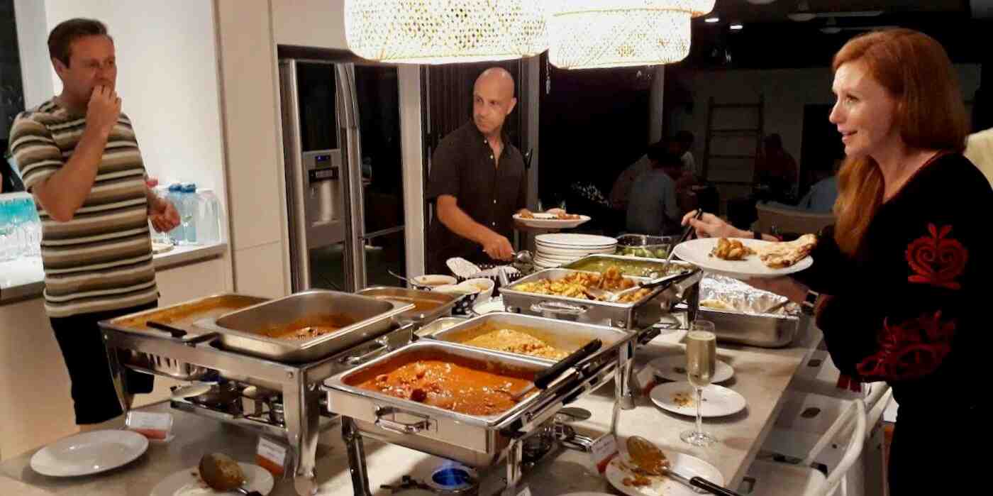 In-villa catering