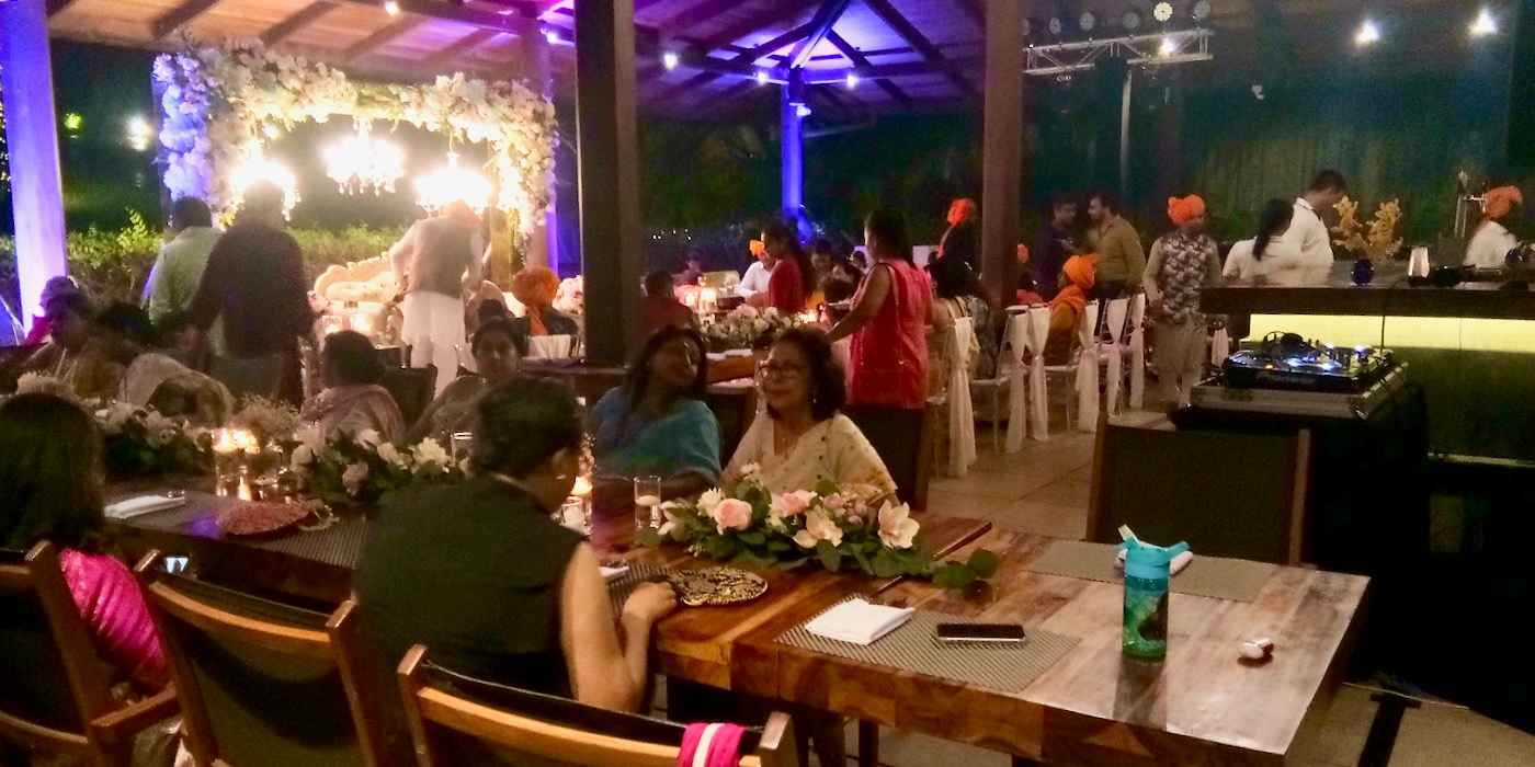 Indian catering for a wedding party in Phuket